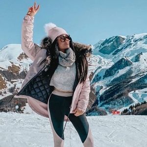 EUC Pink Puffy Bomber